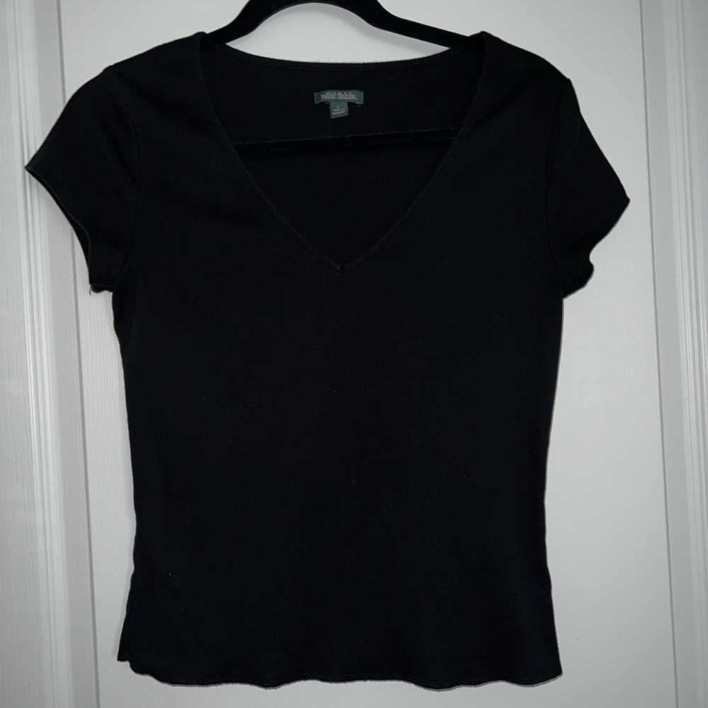 Wild Fable Cropped V-Neck Top, with Retro Fit